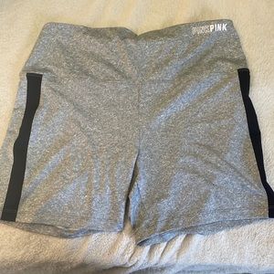 Pink Grey Short Leggings